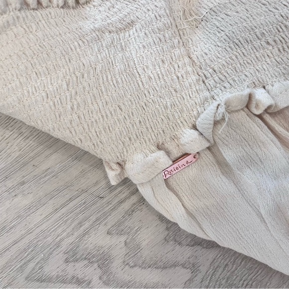 NWT Raisins Ivory Crinkle Beach Day Pant Size Medium - Picture 5 of 9